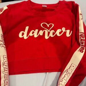 Faded Glory Red Dancer Sweatshirt